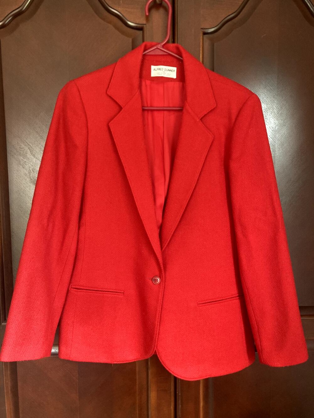 Alfred Dunner - Vintage Parisian Chic Power Dressing Tomato Red Blazer - 8/10